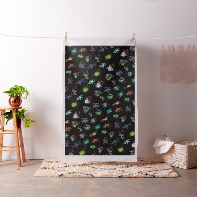 Cthulhu Mythos Chibi Bestiary Fabric (In Situ)