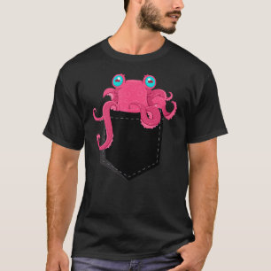 Cthulhu Octopus Pocket Funny Steampunk Kraken T-Shirt