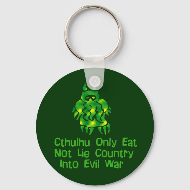 Cthulhu Only Eats Key Ring (Front)