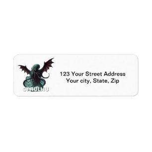 Cthulhu Return Address Label