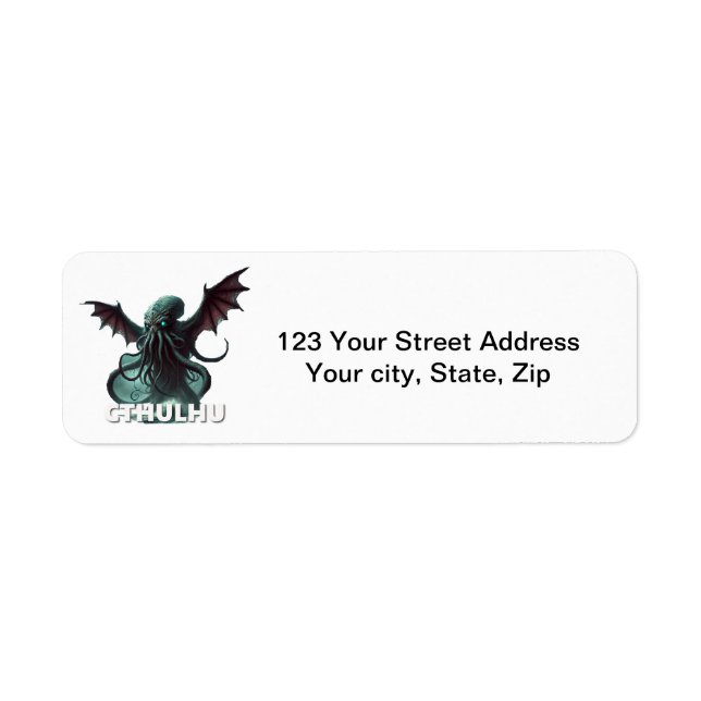 Cthulhu Return Address Label (Front)