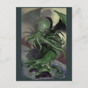Cthulhu Rising H.P Lovecraft inspired horror rpg Postcard