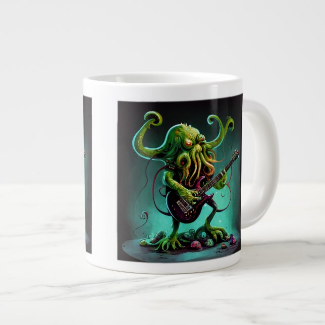 Cthulhu Rock 'n Roll Jumbo Mug  (Front Right)