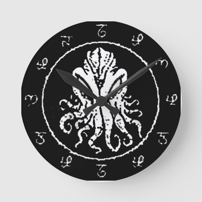 Cthulhu Round Round Clock (Front)