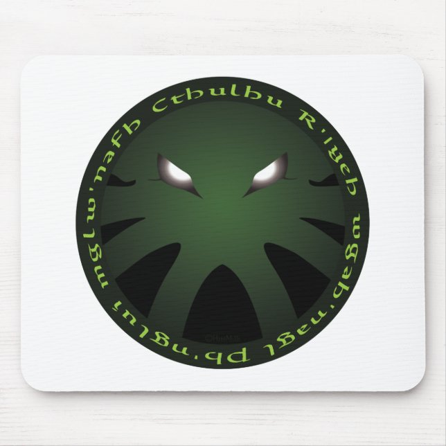 Cthulhu Roundel Mouse Pad (Front)