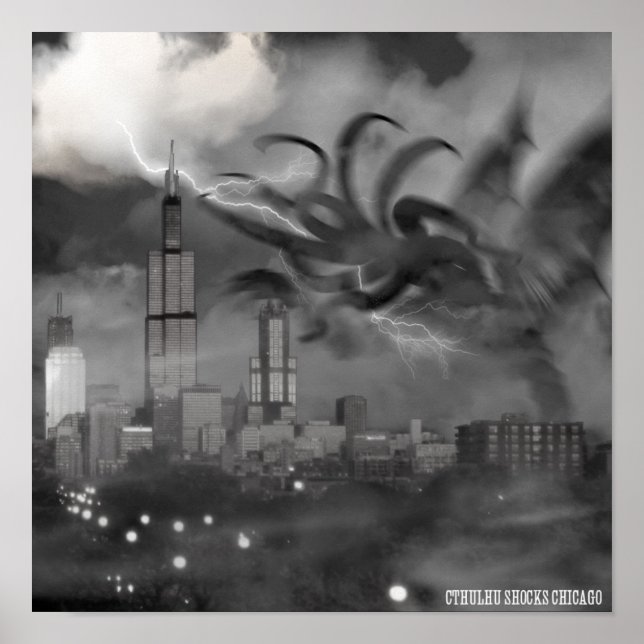 Cthulhu Shocks Chicago Poster (Front)