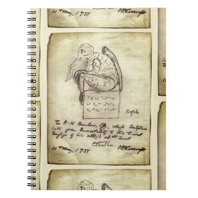 Cthulhu sketch by Lovecraft Notebook (Front)