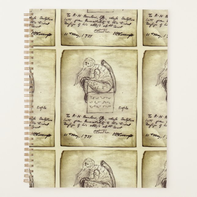 Cthulhu sketch by Lovecraft Planner (Front)