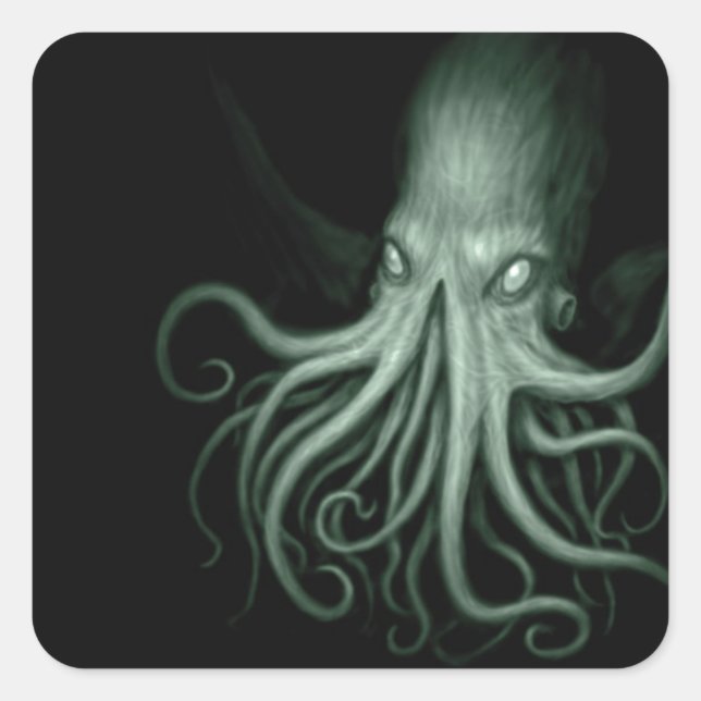 cthulhu square sticker (Front)