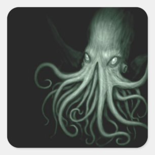 cthulhu square sticker