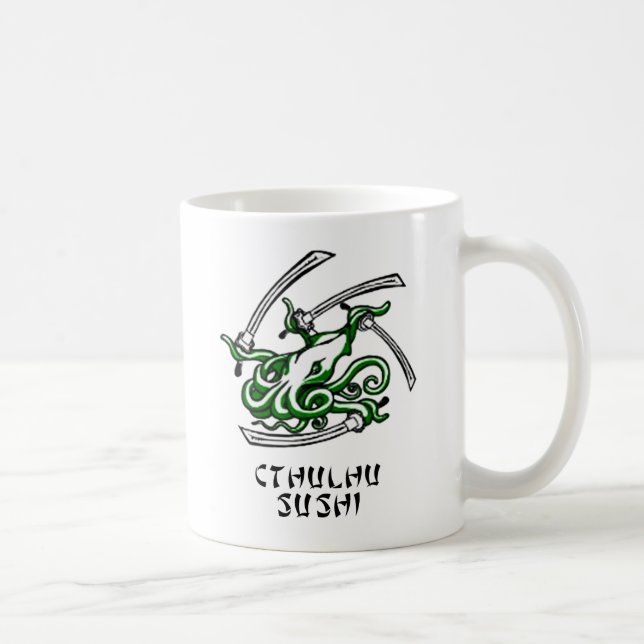 Cthulhu Sushi Coffee Mug (Right)