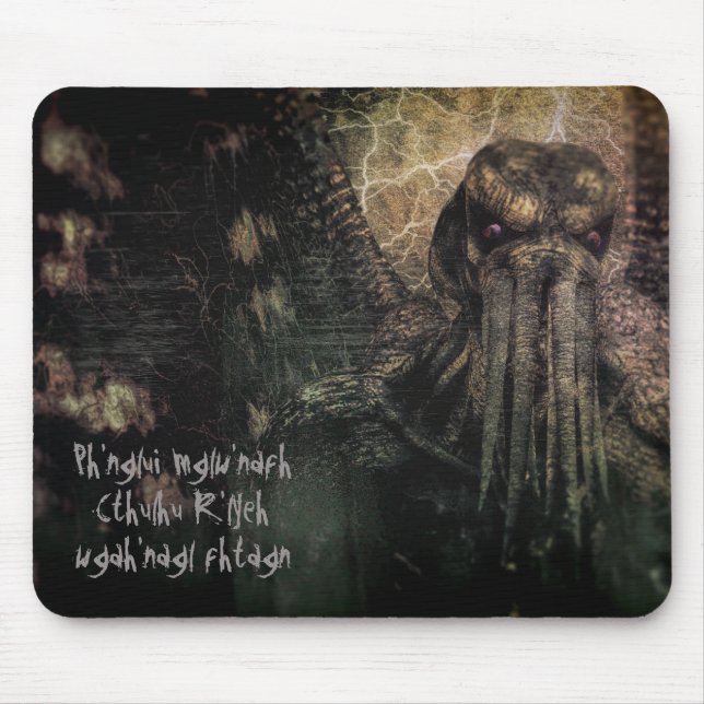 Cthulhu Worshippers' Chant Custom Mouse Pad (Front)