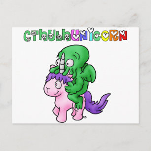 CthulhUnicorn - Jeux de Mots - Francois Ville Postcard