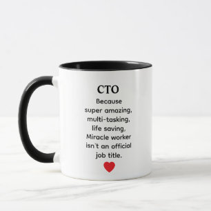 CTO Gift – Funny Tech Boss Quote Design Mug