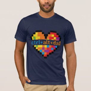ctrl + alt + dad Geek Dad T-Shirt