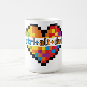 ctrl + alt + dad Geek Dad T-Shirt Coffee Mug