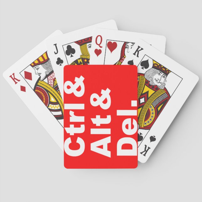 Ctrl & Alt & Del Playing Cards (Back)