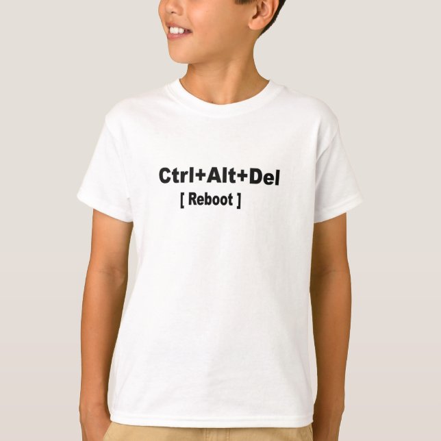 ctrl+alt+del, Science back to School Reboot Shirt (Front)