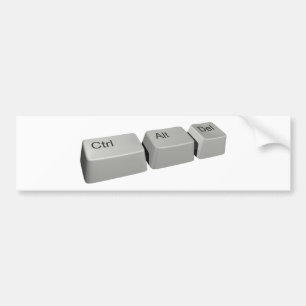 Ctrl Alt LED Bumper Sticker