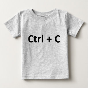Ctrl C Ctrl V Copy Paste Twins Baby T-Shirt