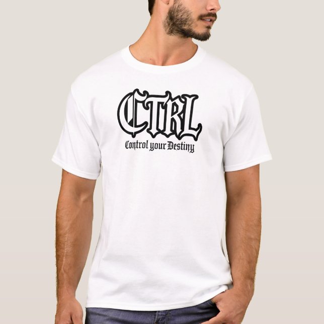 CTRL Key Typography – Keyboard Function T-Shirt (Front)