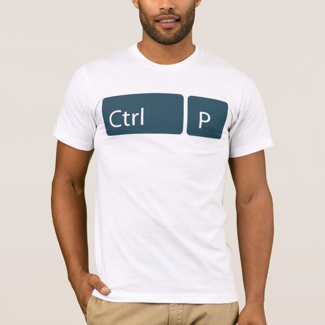 Ctrl + P (Print) T Shirt (Front)