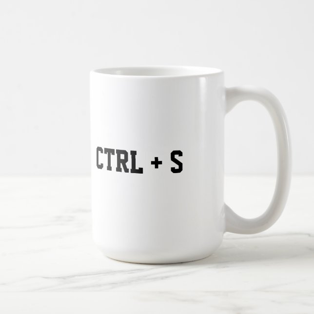 Ctrl + S Reminder Mug (Right)