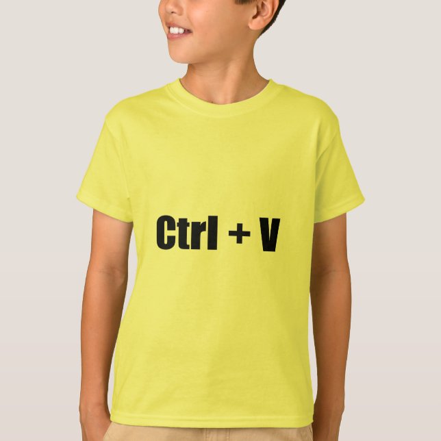 CTRL + V T-Shirt (Front)