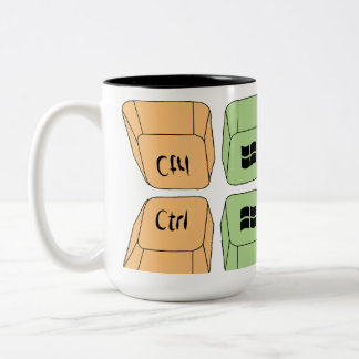 Ctrl Win Alt Two-Tone Coffee Mug