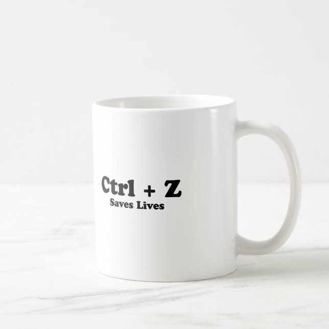 Ctrl Z Coffee Mug (Right)