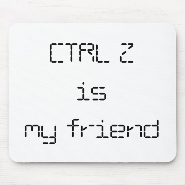 CTRL Z Mousepad (Front)