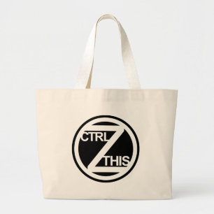 CTRL Z THIS LARGE TOTE BAG