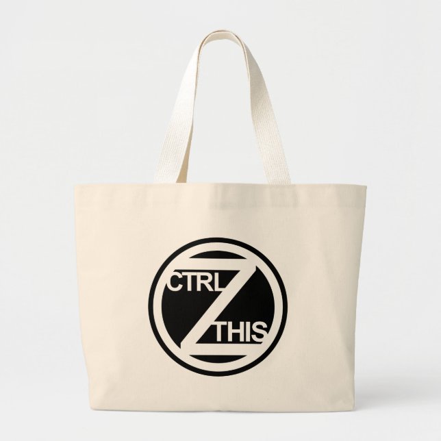 CTRL Z THIS LARGE TOTE BAG (Front)