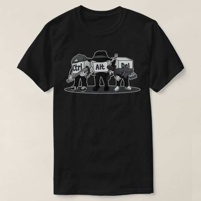 CtrlAltDel Funny Admin Nerd Computer Science Gift  T-Shirt (Design Front)
