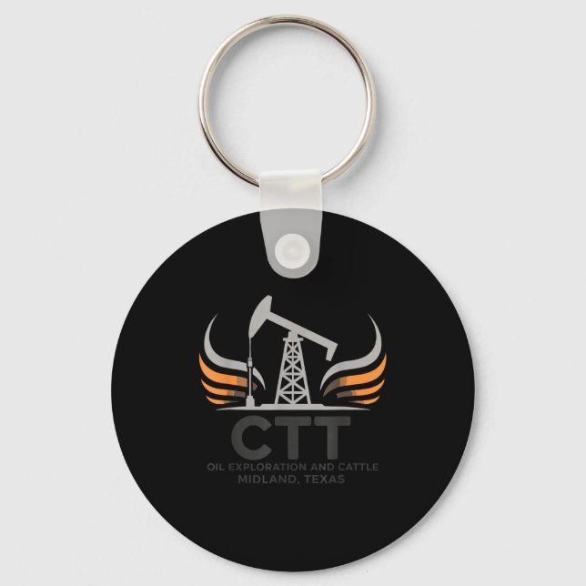 Ctt Oil Exploration Cattle For Key Ring (Front)