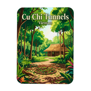 Cu Chi Tunnels Vietnam Magnet
