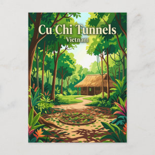 Cu Chi Tunnels Vietnam Postcard