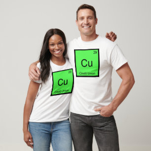 Cu - Credit Union Funny Chemistry Element Symbol T T-Shirt