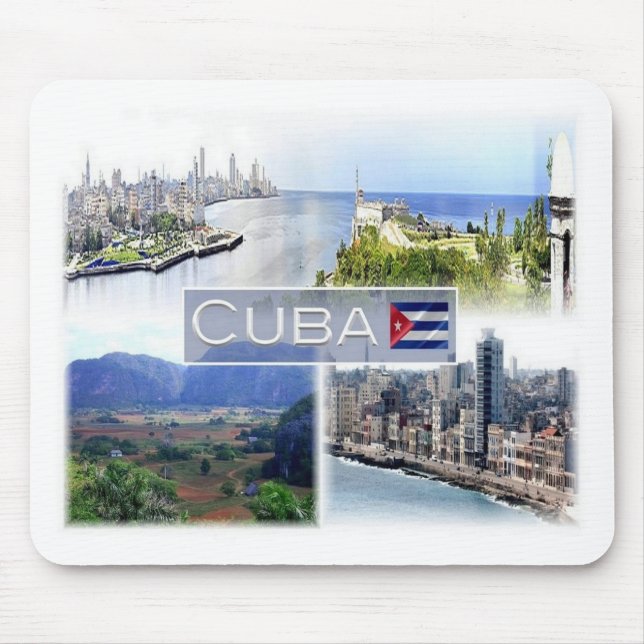 CU Cuba - Malecón - Viñales Valley Mouse Pad (Front)