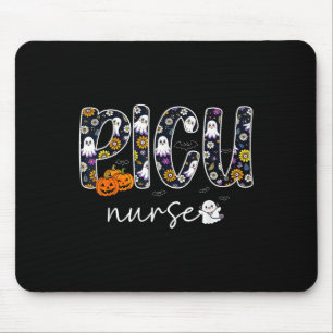 Cu Nurse Pumpkin Ghost Halloween Paediatrics Icu R Mouse Pad