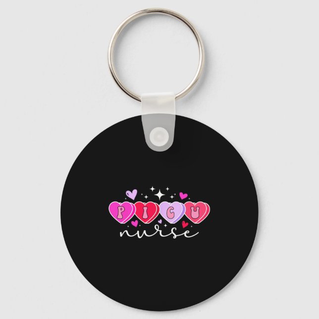 Cu Nurse Valentine Hearts Cu Nursing Valentine  Key Ring (Front)