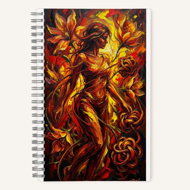 cuaderno arte y mujer notebook (Front)
