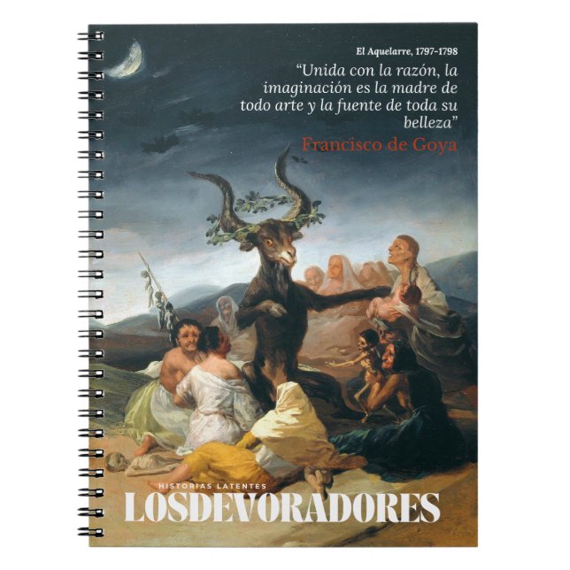 Cuaderno de notas Francisco de Goya, El Aquelarre Notebook (Front)