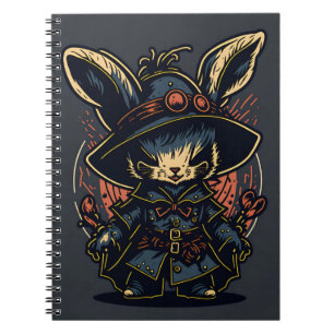 Cuaderno easter dark rabbit bunny halloween 2 notebook