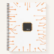 Cuaderno Electronic Chip Orange