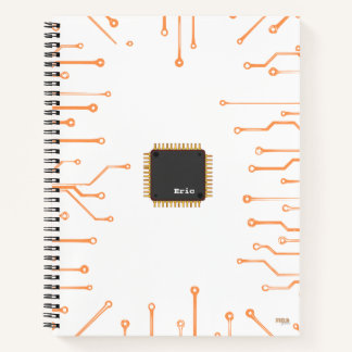 Cuaderno Electronic Chip Orange Notebook