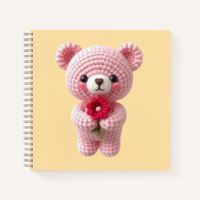 Cuaderno espiral con diseño de lindo osito notebook (Front)
