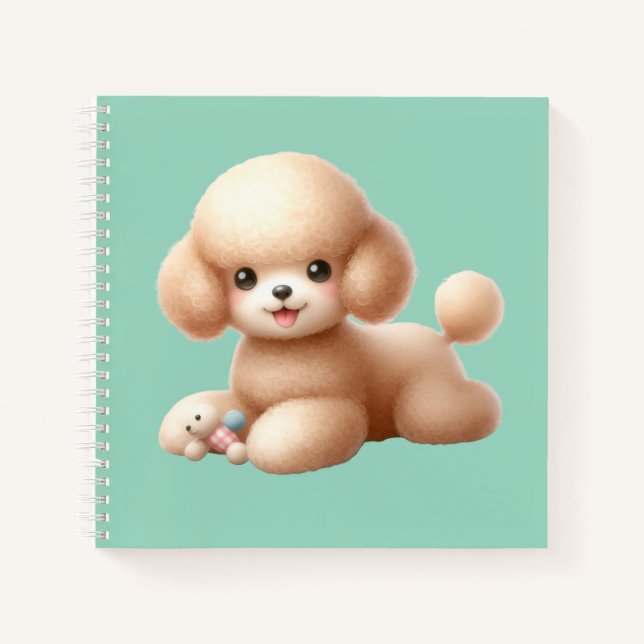 Cuaderno espiral con diseño de lindo perrito notebook (Front)