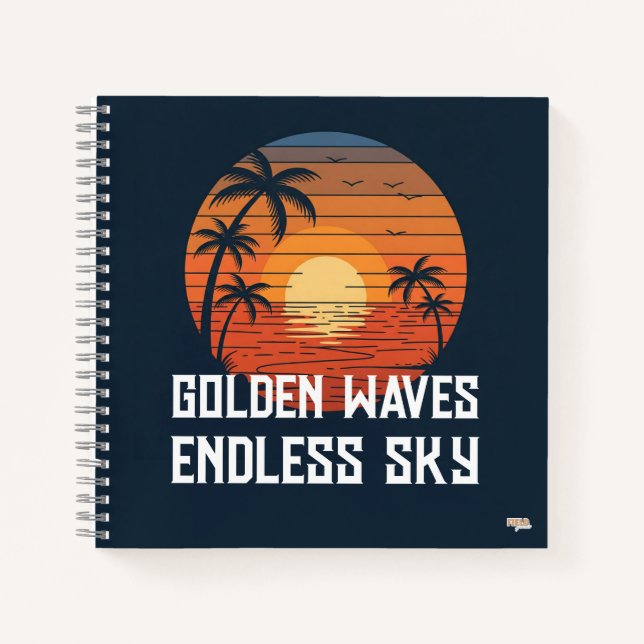 Cuaderno Golden Waves Endless Sky Notebook (Front)