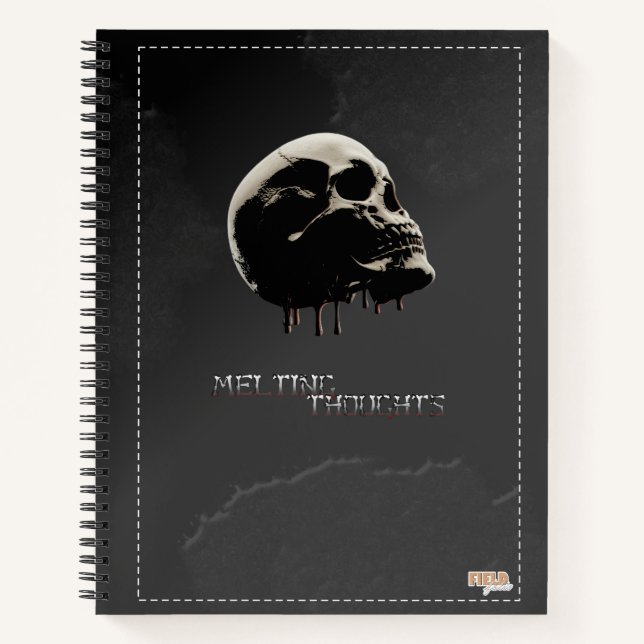 Cuaderno Skull Melting Thoughts Notebook (Front)